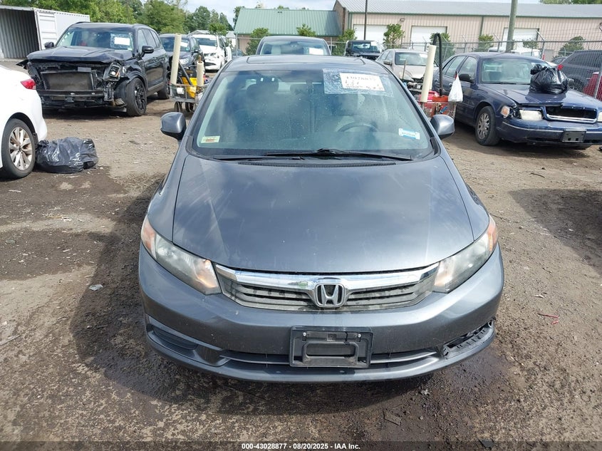 2012 Honda Civic Ex VIN: 19XFB2F87CE362822 Lot: 43028877