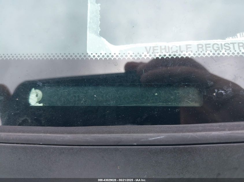 2002 Toyota Rav4 VIN: JTEGH20V420080898 Lot: 43029028