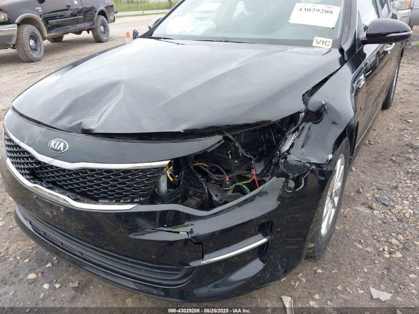 2016 Kia Optima Lx VIN: 5XXGT4L34GG117074 Lot: 43029208