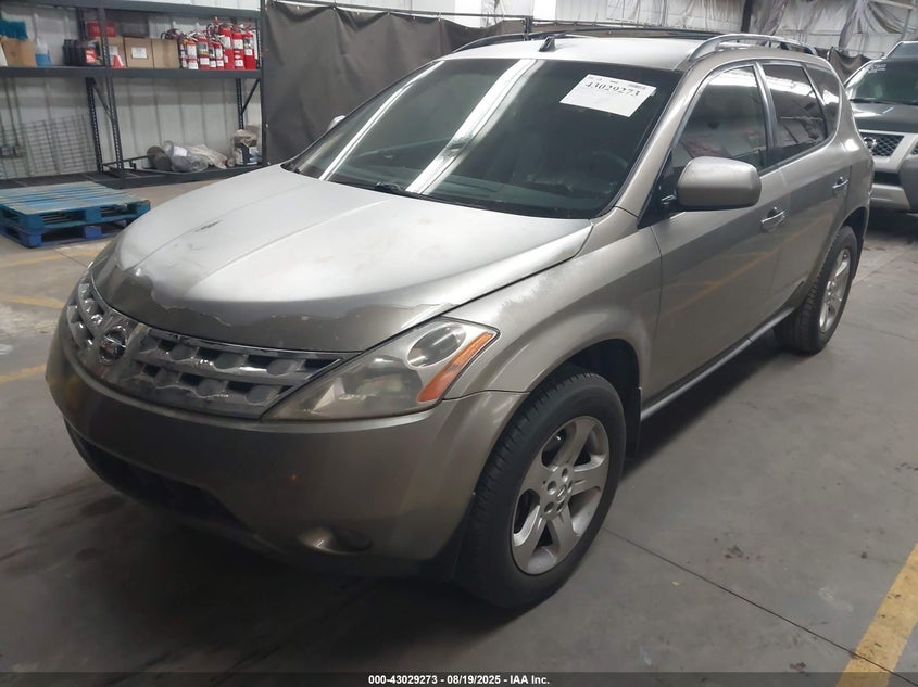 2004 Nissan Murano Sl gold other gasoline JN8AZ08WX4W323692 photo #3