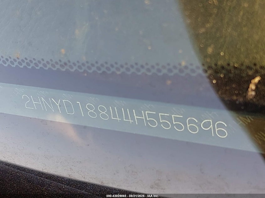 2004 Honda Pilot Ex VIN: 2HKYF18764H555696 Lot: 43029865