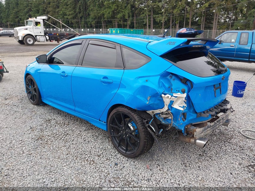 2017 Ford Focus 2.3 Rs Blue Lot 111043029967 Vin WF0DP3TH4H4122619