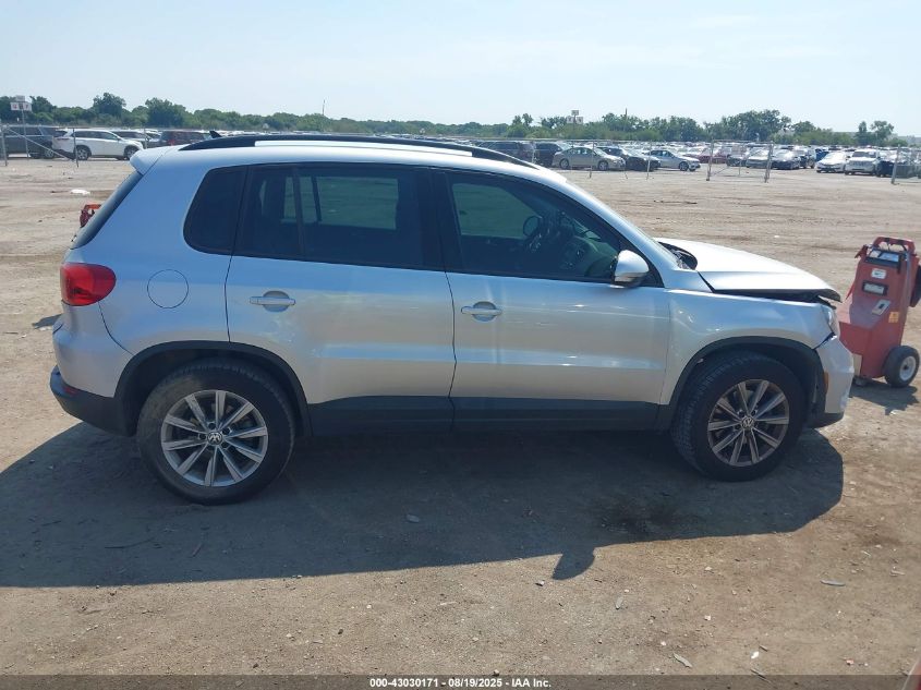 2017 Volkswagen Tiguan 2.0T/2.0T S VIN: WVGAV7AX9HK043080 Lot: 43030171