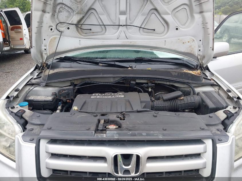 2006 Honda Pilot Ex VIN: 5FNYF184X6B022466 Lot: 43030560