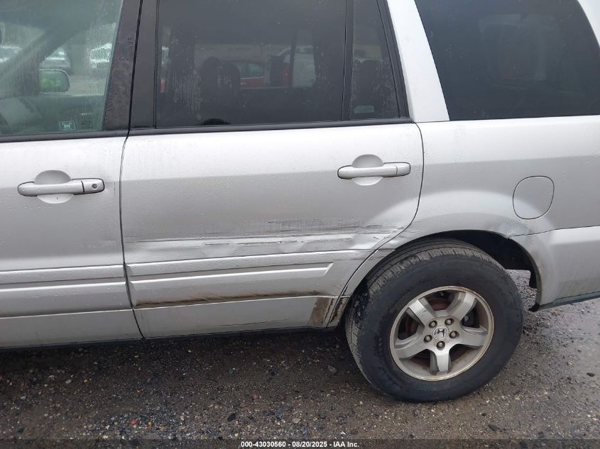 2006 Honda Pilot Ex VIN: 5FNYF184X6B022466 Lot: 43030560