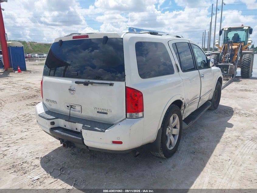 Vin: 5n1ba0nd0an622261, lot: 43525197, nissan armada titanium 20104