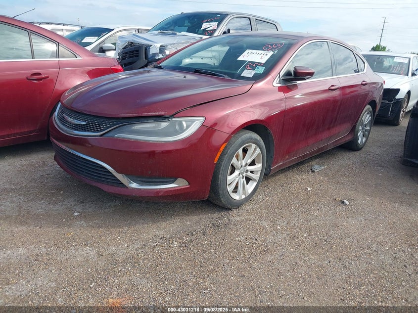 Vin: 1c3cccab8fn691638, lot: 43525353, chrysler 200 limited 20152