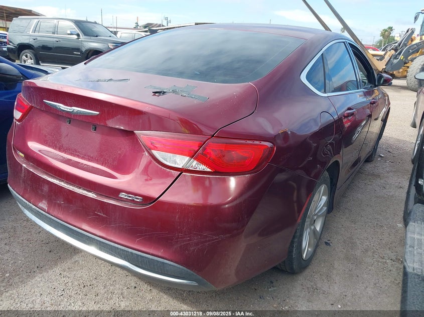 Vin: 1c3cccab8fn691638, lot: 43525353, chrysler 200 limited 20154