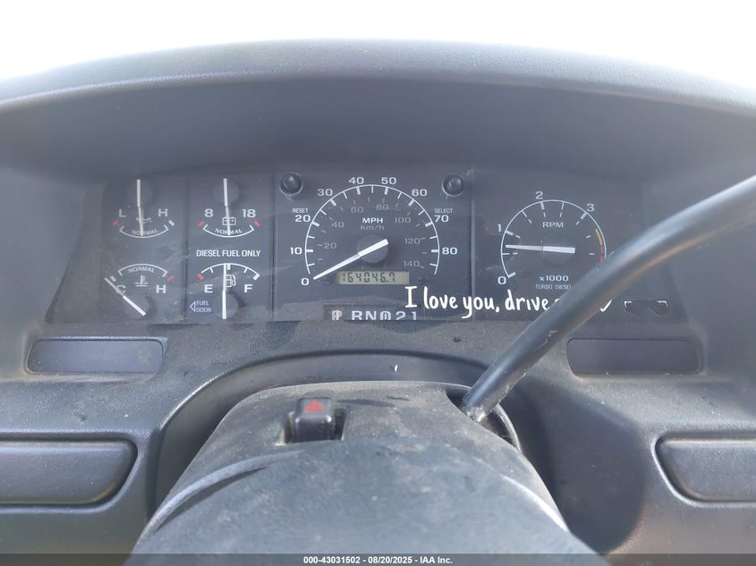 1997 Ford F-250 Xl VIN: 1FTHX26F6VED08144 Lot: 43031502