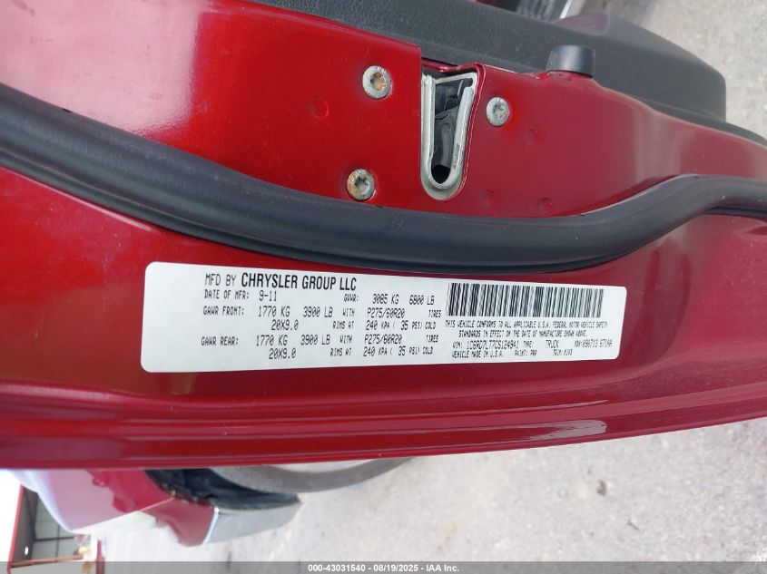 2012 Ram 1500 Slt VIN: 1C6RD7LT7CS124941 Lot: 43031540