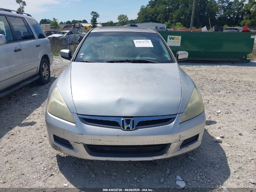 2006 Honda Accord 3.0 Ex VIN: 1HGCM66526A061152 Lot: 43032726