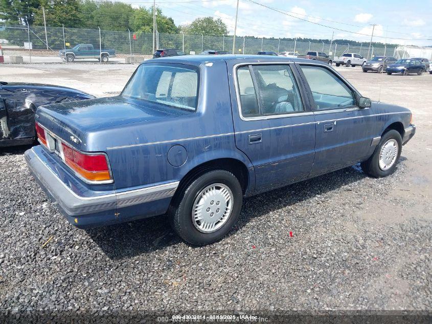 1B3XA46K4LF740648 1990 DODGE SPIRIT photo no. 4