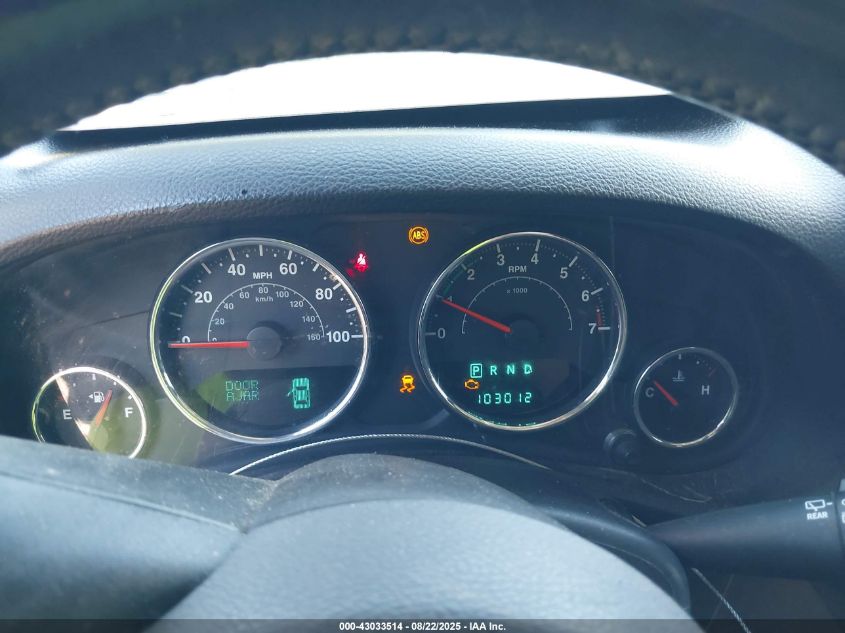 2012 Jeep Wrangler Unlimited Sport VIN: 1C4BJWDG1CL218368 Lot: 43033514