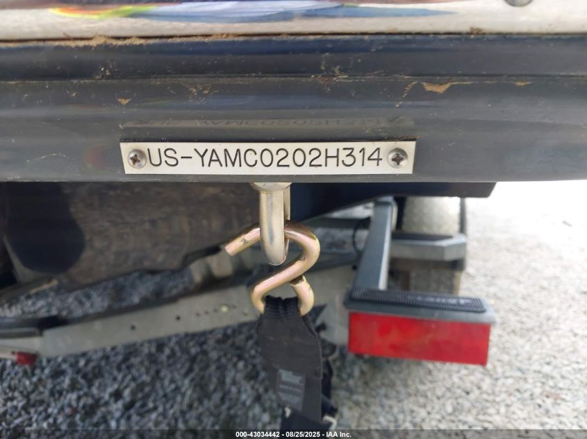 2014 Yamaha Other VIN: YAMCO202H31 Lot: 43034442