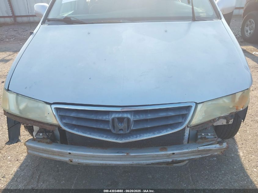 2002 Honda Odyssey Ex VIN: 2HKRL18622H529775 Lot: 43034668