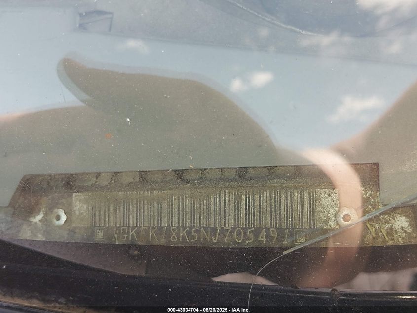 1992 GMC Yukon VIN: 1GKEK18K5NJ705491 Lot: 43034704