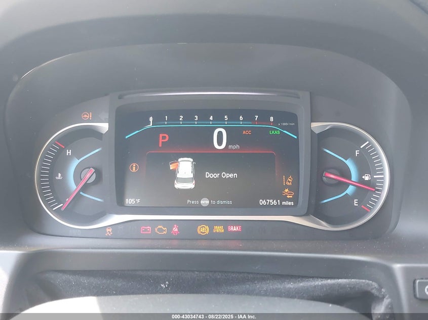 2019 Honda Pilot 3.5 Ex-L Grey Lot 111043034743 Vin 5FNYF5H52KB003310