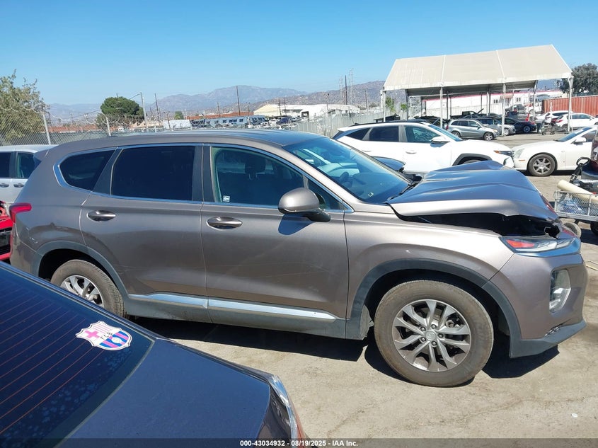 2019 Hyundai Santa Fe Se VIN: 5NMS2CAD7KH012770 Lot: 43034932