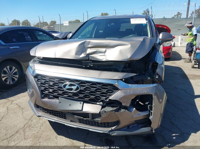 2019 Hyundai Santa Fe Se VIN: 5NMS2CAD7KH012770 Lot: 43034932