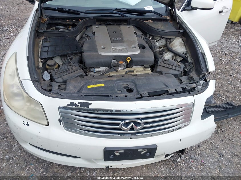 2008 Infiniti G35X VIN: JNKBV61F18M257929 Lot: 43035984