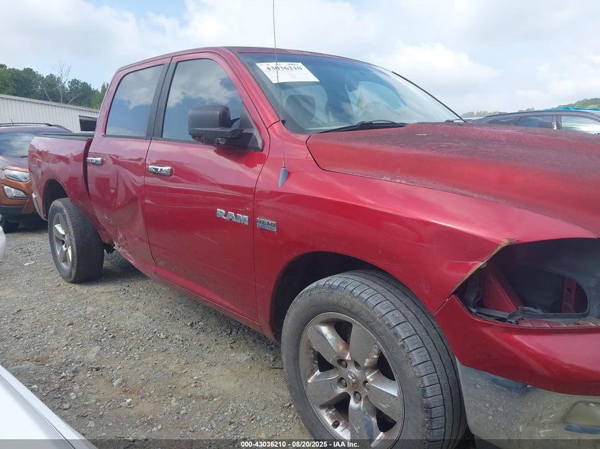 2009 Dodge Ram 1500 Slt/Sport/Trx VIN: 1D3HB13TX9J501453 Lot: 43036210