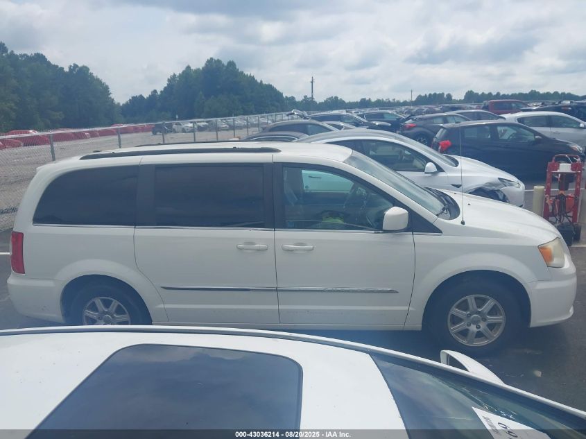 2012 Chrysler Town & Country Touring VIN: 2C4RC1BGXCR337591 Lot: 43036214