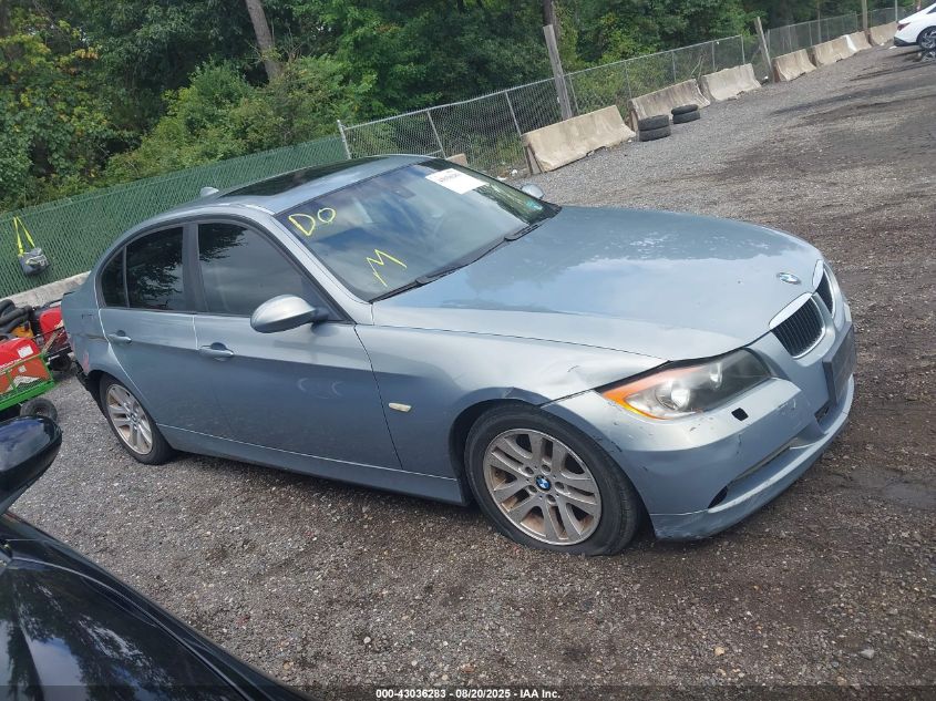 2006 BMW 325I VIN: WBAVB13566KX44600 Lot: 43036283