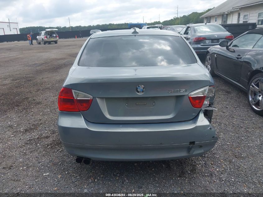 2006 BMW 325I VIN: WBAVB13566KX44600 Lot: 43036283
