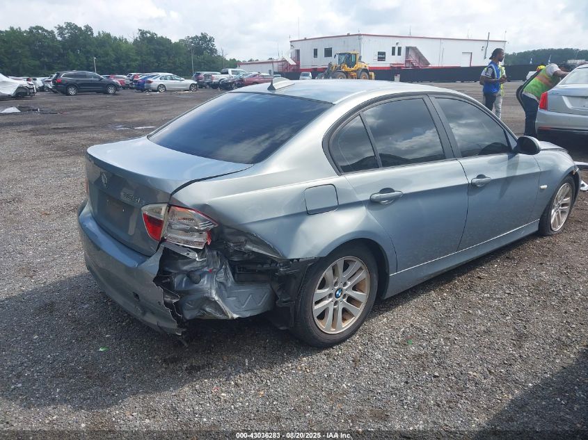 2006 BMW 325I VIN: WBAVB13566KX44600 Lot: 43036283