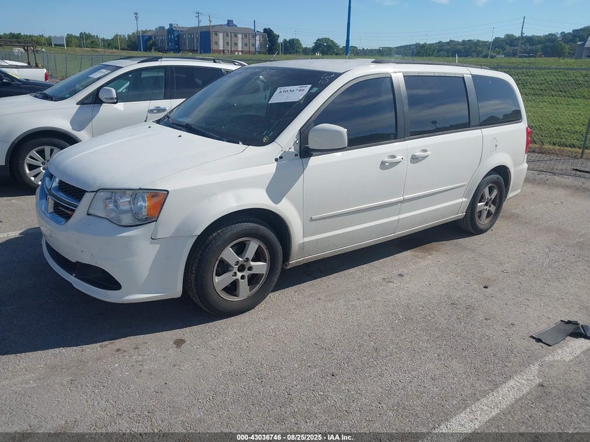 2012 Dodge Grand Caravan Sxt white van flexible 2C4RDGCG0CR190535 photo #3
