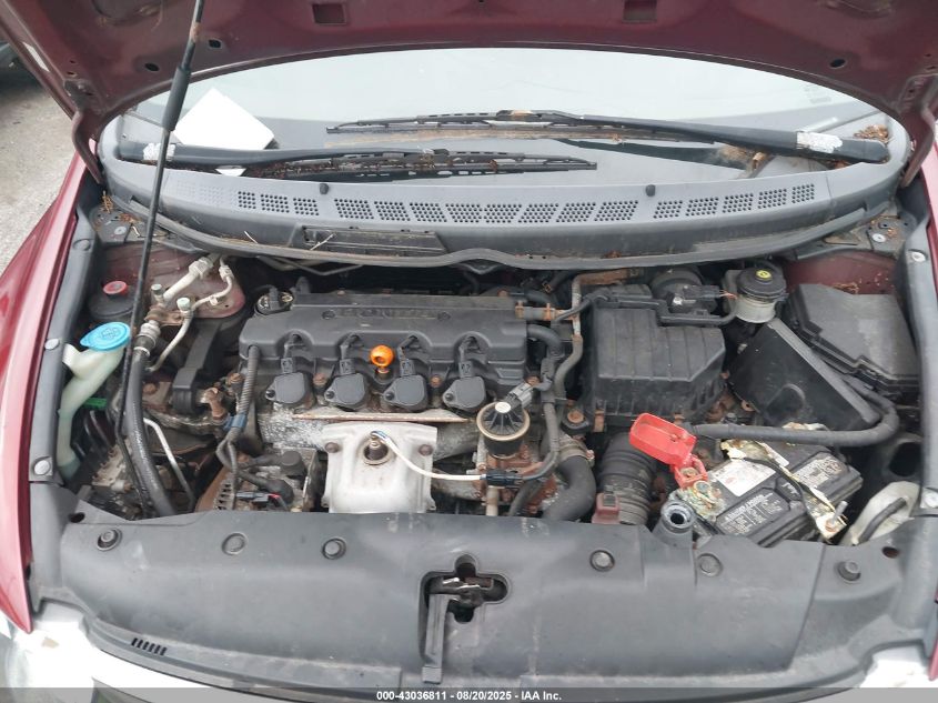 2008 Honda Civic Lx VIN: 2HGFA16528H509158 Lot: 43036811