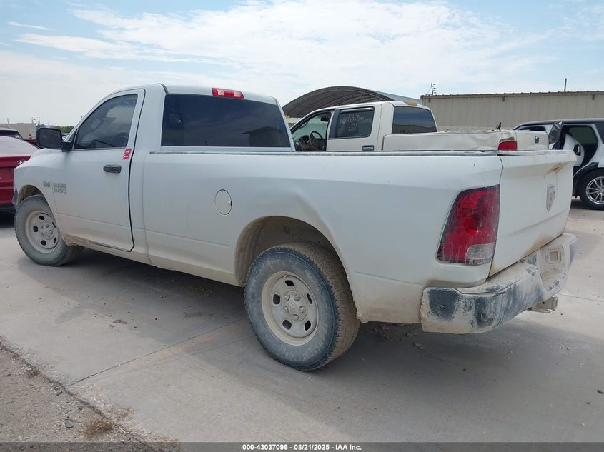 2018 Ram 1500 5.7 Tradesman 4x2 8' Box White Lot 111043037096 Vin 3C6JR6DT5JG143368