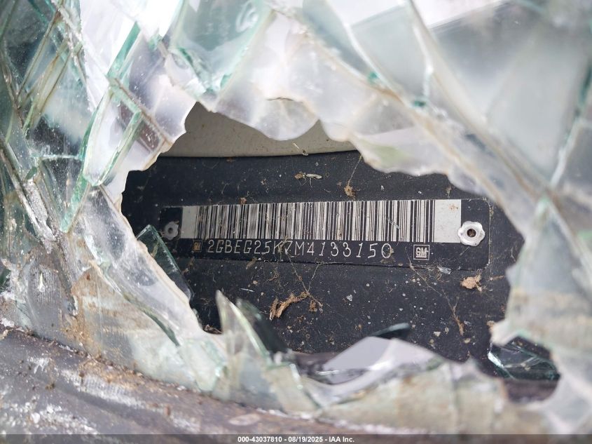 1991 Chevrolet G20 VIN: 2GBEG25K7M4133150 Lot: 43037810