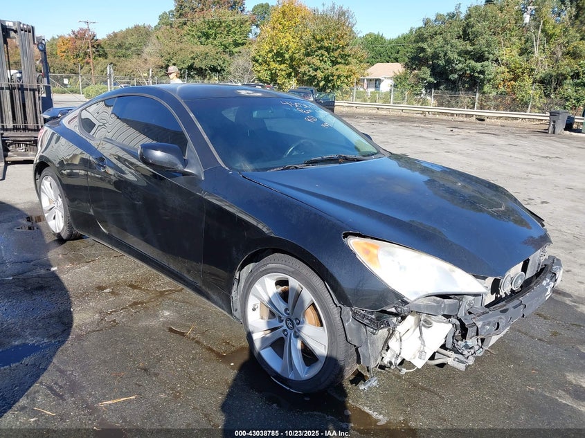 2011 Hyundai Genesis 2.0T black coupe gasoline KMHHT6KD6BU043293 photo #1