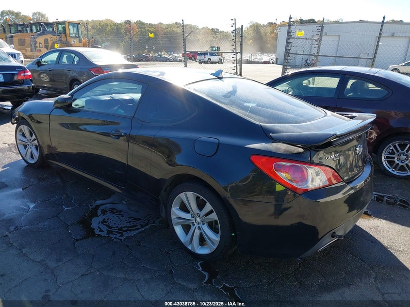 2011 Hyundai Genesis 2.0T black coupe gasoline KMHHT6KD6BU043293 photo #4