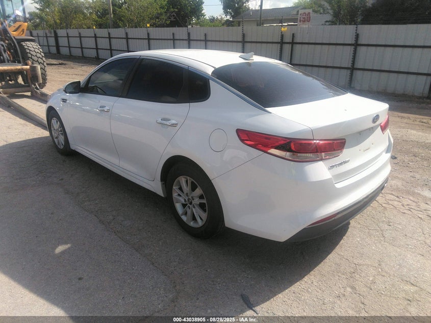 Vin: 5xxgt4l34gg040772, lot: 43533048, kia optima lx 20163