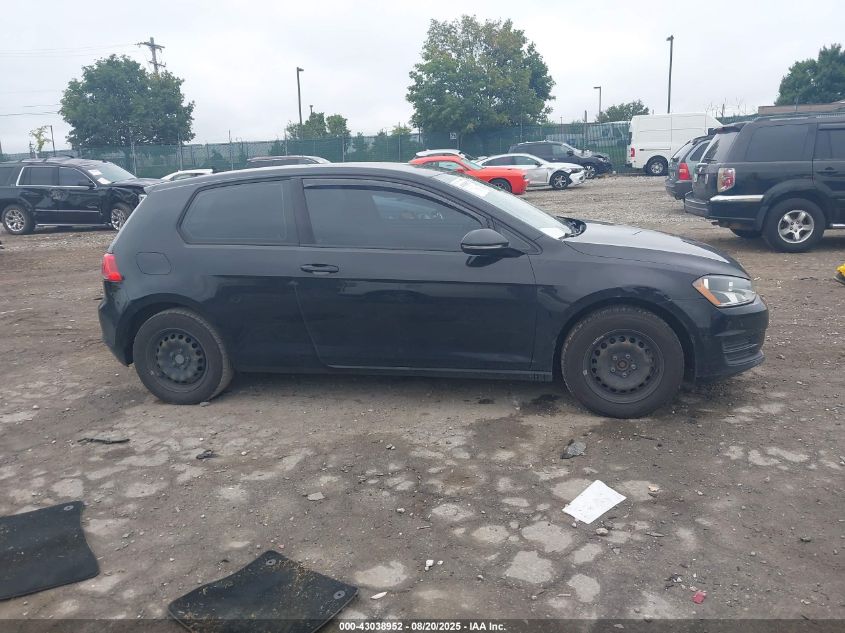 2015 Volkswagen Golf Launch Edition 2-Door VIN: 3VW817AUXFM013383 Lot: 43038952