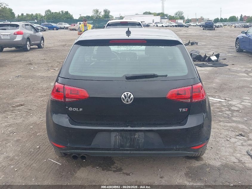 2015 Volkswagen Golf Launch Edition 2-Door VIN: 3VW817AUXFM013383 Lot: 43038952
