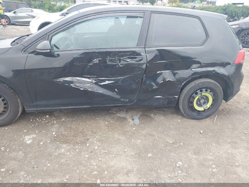 2015 Volkswagen Golf Launch Edition 2-Door VIN: 3VW817AUXFM013383 Lot: 43038952