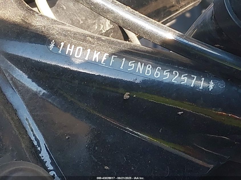 2022 Harley-Davidson Flhtk VIN: 1HD1KEF15NB652571 Lot: 43039017