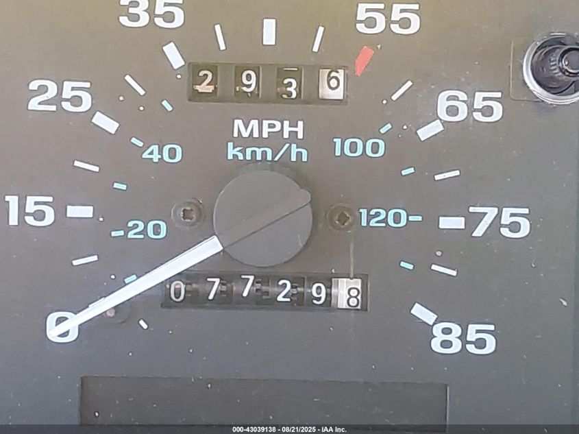 1993 Ford Ranger VIN: 1FTCR10A2PTA06344 Lot: 43039138