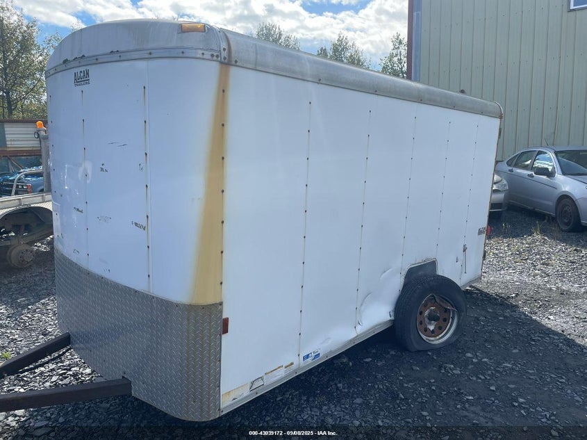 2007 Alcan 12' Enclosed Trailer white null null 1A9BV12197A698140 photo #3