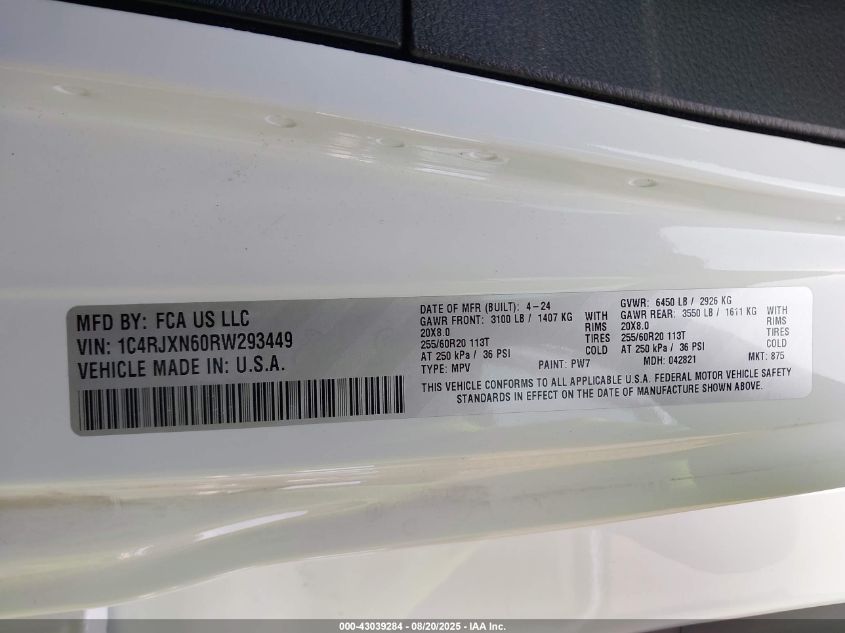 2024 JEEP WRANGLER 4XE SPORT S 4XE 1C4RJXN60RW293449