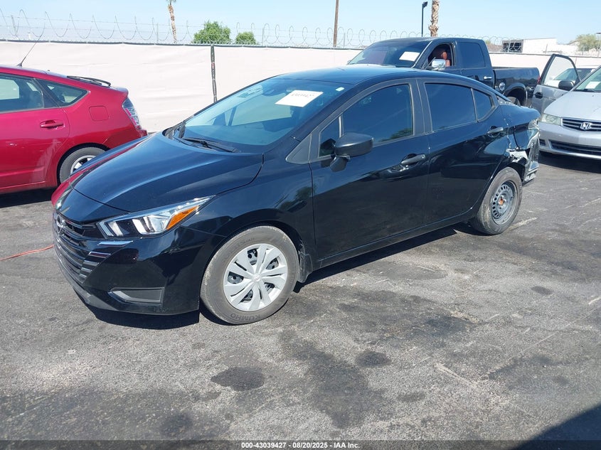 2024 Nissan Versa 1.6 S black sedan gasoline 3N1CN8DVXRL866892 photo #3