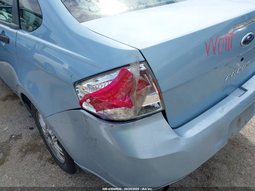 2008 Ford Focus Se/Ses VIN: 1FAHP35N48W191926 Lot: 43040520