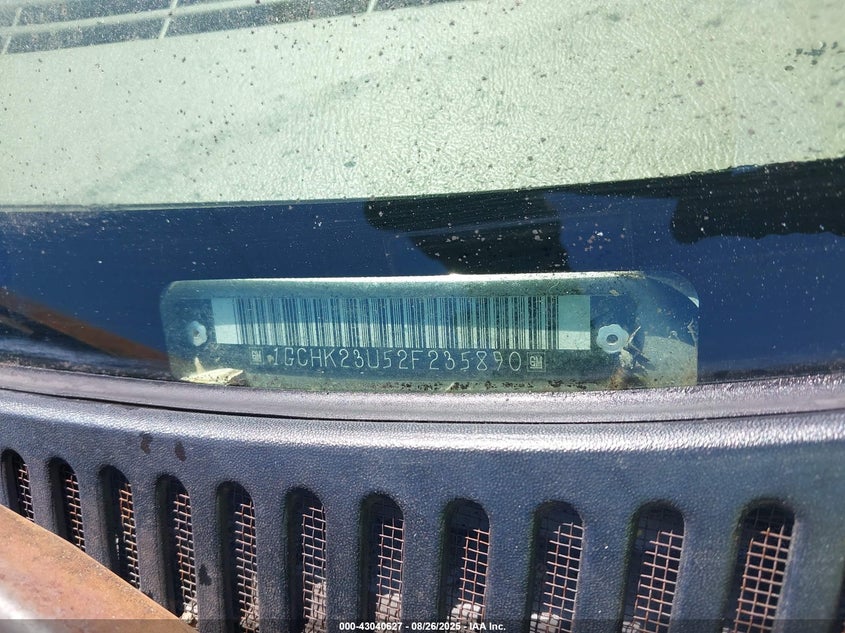 2002 Chevrolet Silverado 2500Hd Ls VIN: 1GCHK23U52F235890 Lot: 43040627