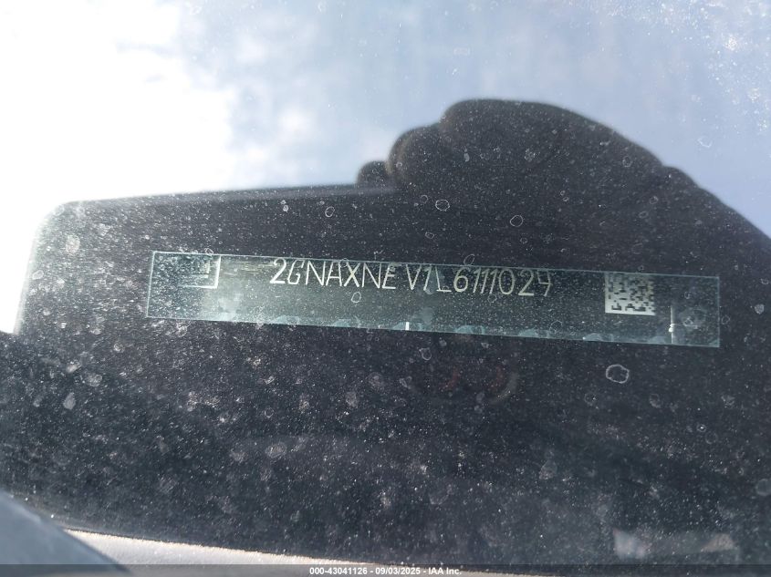 2020 Chevrolet Equinox Fwd Premier 1.5L Turbo VIN: 2GNAXNEV1L6111029 Lot: 43041126