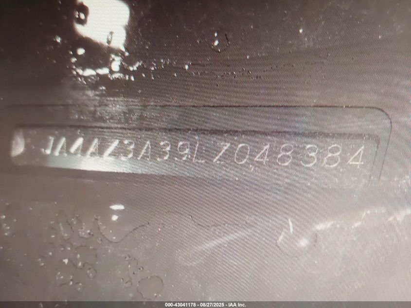 2020 Mitsubishi Outlander VIN: JA4AZ3A39LZ048384 Lot: 43041178