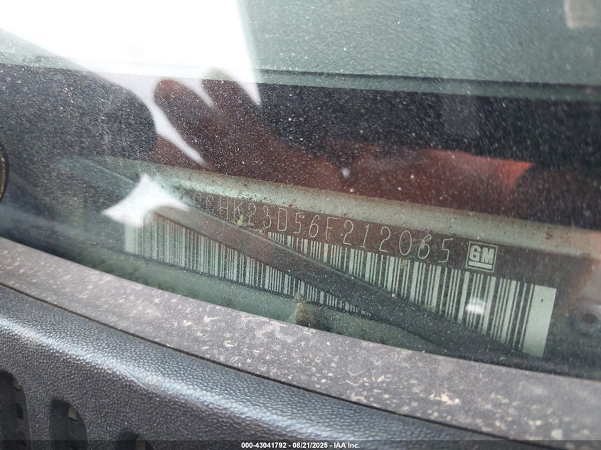 2006 Chevrolet Silverado 2500Hd Work Truck VIN: 1GCHK23D56F212065 Lot: 43041792