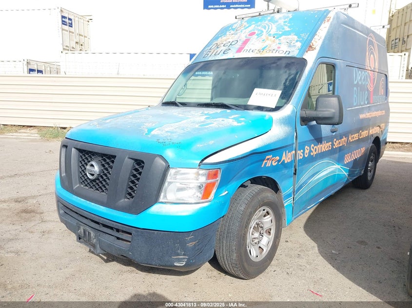 2012 Nissan Nv 2500 Nv2500 Hd S V8 blue van gasoline 1N6AF0LYXCN110952 photo #3